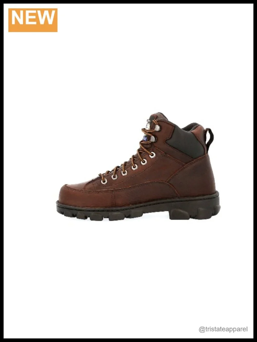 Steel Toe Work Boots, Leather & PU, Waterproof, Lace-Up, Roper Heel